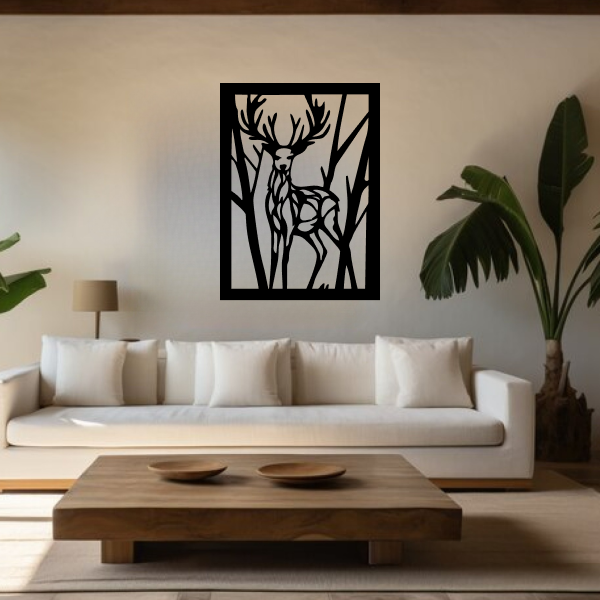 Majestic Deer Carving