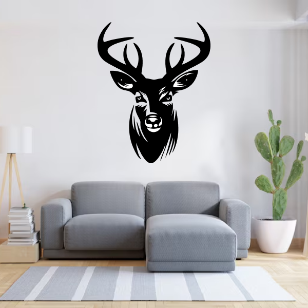 Majestic Deer | Elegant Wildlife Wooden Wall Art | Nature-Inspired Wall Hanging | Rustic Home & Office Décor