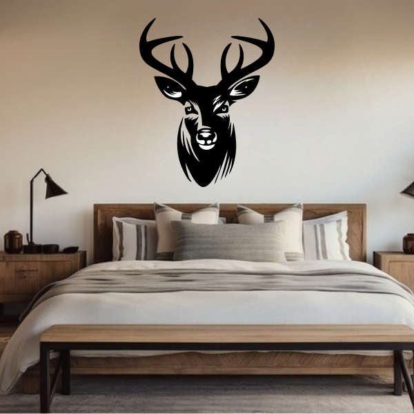 Majestic Deer | Elegant Wildlife Wooden Wall Art | Nature-Inspired Wall Hanging | Rustic Home & Office Décor