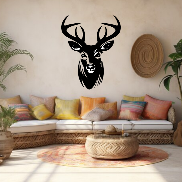 Majestic Deer | Elegant Wildlife Wooden Wall Art | Nature-Inspired Wall Hanging | Rustic Home & Office Décor