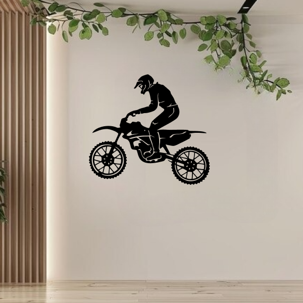 Racing Bike Wood Wall Art for Living Room and Drawing Room | Wooden Wall Art | Decorative Wall Hanging | MDF Wood Wall Art
