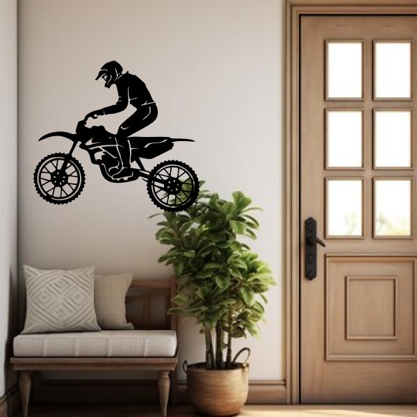 Racing Bike Wood Wall Art for Living Room and Drawing Room | Wooden Wall Art | Decorative Wall Hanging | MDF Wood Wall Art