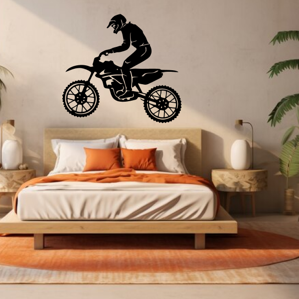 Racing Bike Wood Wall Art for Living Room and Drawing Room | Wooden Wall Art | Decorative Wall Hanging | MDF Wood Wall Art