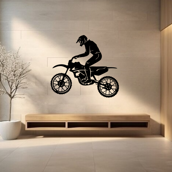 Racing Bike Wood Wall Art for Living Room and Drawing Room | Wooden Wall Art | Decorative Wall Hanging | MDF Wood Wall Art