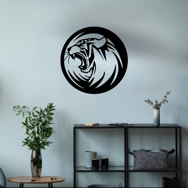 Wild Tiger Roar | Majestic Tiger Wooden Wall Art | Wildlife-Inspired Wall Hanging | Jungle Theme Home Décor