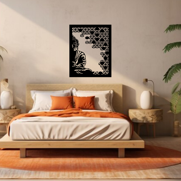 Buddha of Compassion | Spiritual Wooden Wall Art | Wall Hanging | Meditation & Mindfulness Décor for Home, Office & Yoga Room