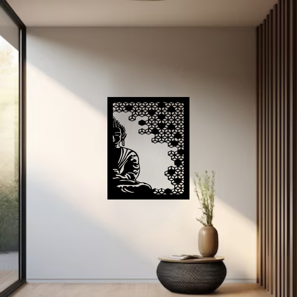 Buddha of Compassion | Spiritual Wooden Wall Art | Wall Hanging | Meditation & Mindfulness Décor for Home, Office & Yoga Room