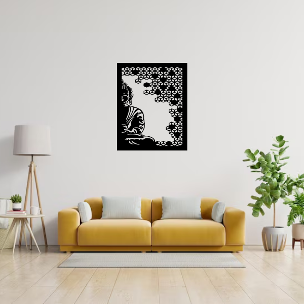 Buddha of Compassion | Spiritual Wooden Wall Art | Wall Hanging | Meditation & Mindfulness Décor for Home, Office & Yoga Room