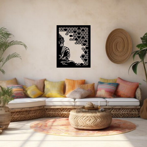 Buddha of Compassion | Spiritual Wooden Wall Art | Wall Hanging | Meditation & Mindfulness Décor for Home, Office & Yoga Room