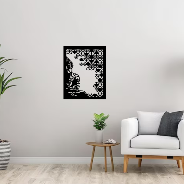 Buddha of Compassion | Spiritual Wooden Wall Art | Wall Hanging | Meditation & Mindfulness Décor for Home, Office & Yoga Room