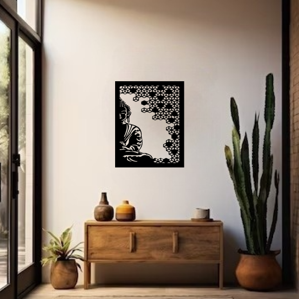 Buddha of Compassion | Spiritual Wooden Wall Art | Wall Hanging | Meditation & Mindfulness Décor for Home, Office & Yoga Room