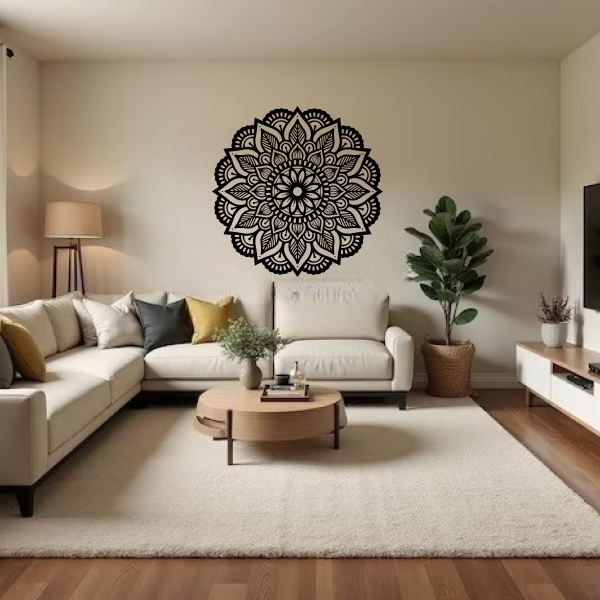 Lotus Blossom Harmony | Elegant Wooden Wall Art | Sacred Floral Décor | Meditation & Spiritual Wall Hanging for Home, Temple & Yoga Spaces