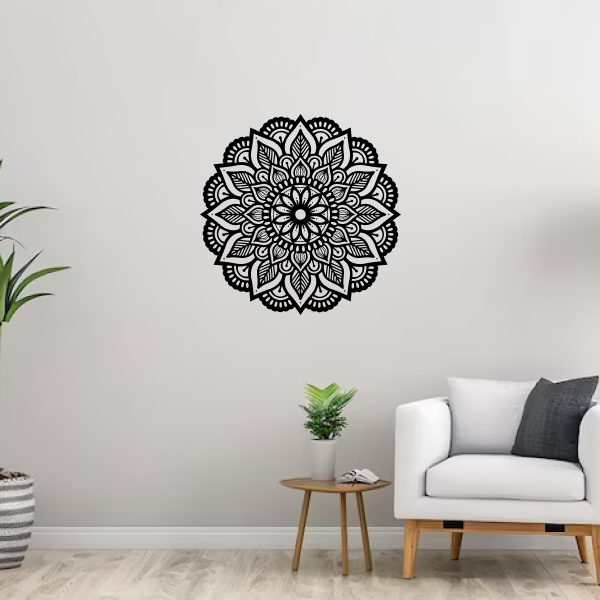 Lotus Blossom Harmony | Elegant Wooden Wall Art | Sacred Floral Décor | Meditation & Spiritual Wall Hanging for Home, Temple & Yoga Spaces