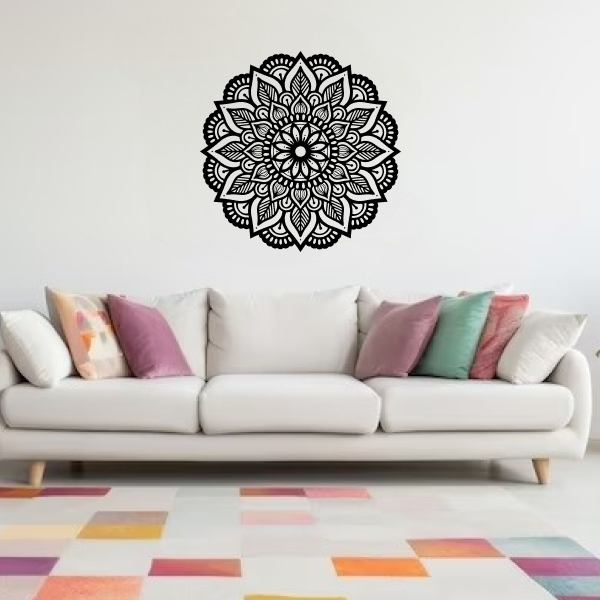 Lotus Blossom Harmony | Elegant Wooden Wall Art | Sacred Floral Décor | Meditation & Spiritual Wall Hanging for Home, Temple & Yoga Spaces