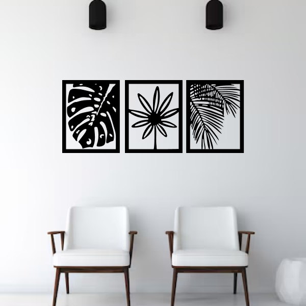 Petal Fragments | Elegant Floral Wooden Wall Art | Nature-Inspired Wall Hanging | Artistic Flower Décor for Home & Office