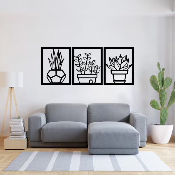 Botanical Heaven | Elegant Floral Wooden Wall Art | Nature-Inspired Home Décor | Wooden Wall Hanging for Living Room, Bedroom, Office & Meditation Space