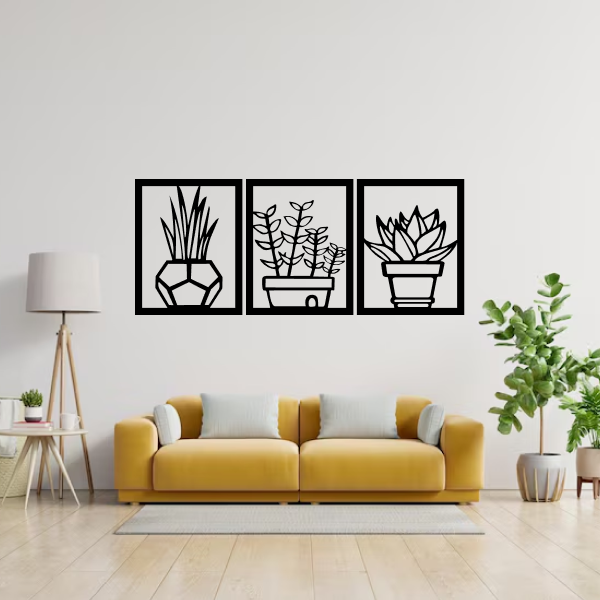 Botanical Heaven | Elegant Floral Wooden Wall Art | Nature-Inspired Home Décor | Wooden Wall Hanging for Living Room, Bedroom, Office & Meditation Space