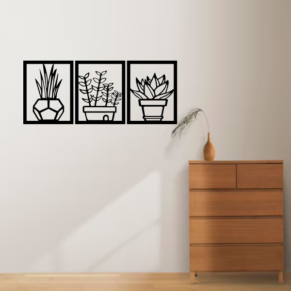 Botanical Heaven | Elegant Floral Wooden Wall Art | Nature-Inspired Home Décor | Wooden Wall Hanging for Living Room, Bedroom, Office & Meditation Space
