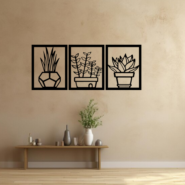Botanical Heaven | Elegant Floral Wooden Wall Art | Nature-Inspired Home Décor | Wooden Wall Hanging for Living Room, Bedroom, Office & Meditation Space
