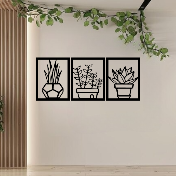Botanical Heaven | Elegant Floral Wooden Wall Art | Nature-Inspired Home Décor | Wooden Wall Hanging for Living Room, Bedroom, Office & Meditation Space