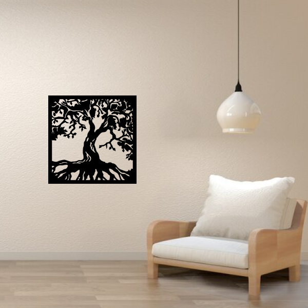 Flourishing Palm | Elegant Palm Tree Wooden Wall Art | Tropical Nature-Inspired Wall Hanging | MDF Wooden Décor for Home & Office