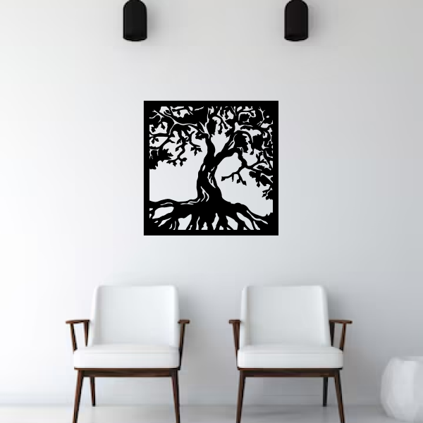 Flourishing Palm | Elegant Palm Tree Wooden Wall Art | Tropical Nature-Inspired Wall Hanging | MDF Wooden Décor for Home & Office