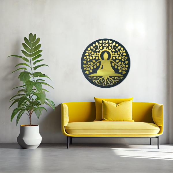 Premium Buddha of Compassion | Spiritual Wooden Wall Art | Wall Hanging | Meditation & Mindfulness Décor for Home, Office & Yoga Room