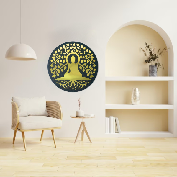 Premium Buddha of Compassion | Spiritual Wooden Wall Art | Wall Hanging | Meditation & Mindfulness Décor for Home, Office & Yoga Room