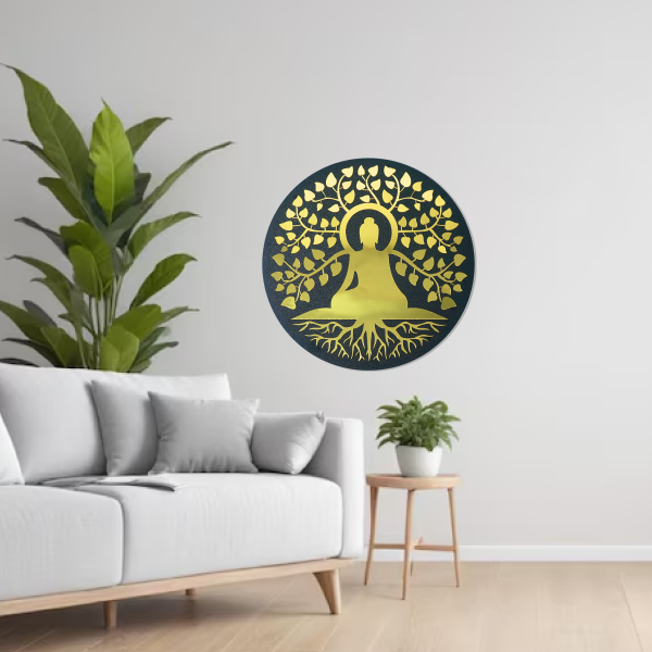 Premium Buddha of Compassion | Spiritual Wooden Wall Art | Wall Hanging | Meditation & Mindfulness Décor for Home, Office & Yoga Room