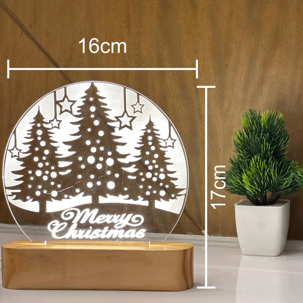 Christmas Frost Acrylic LED Lamp