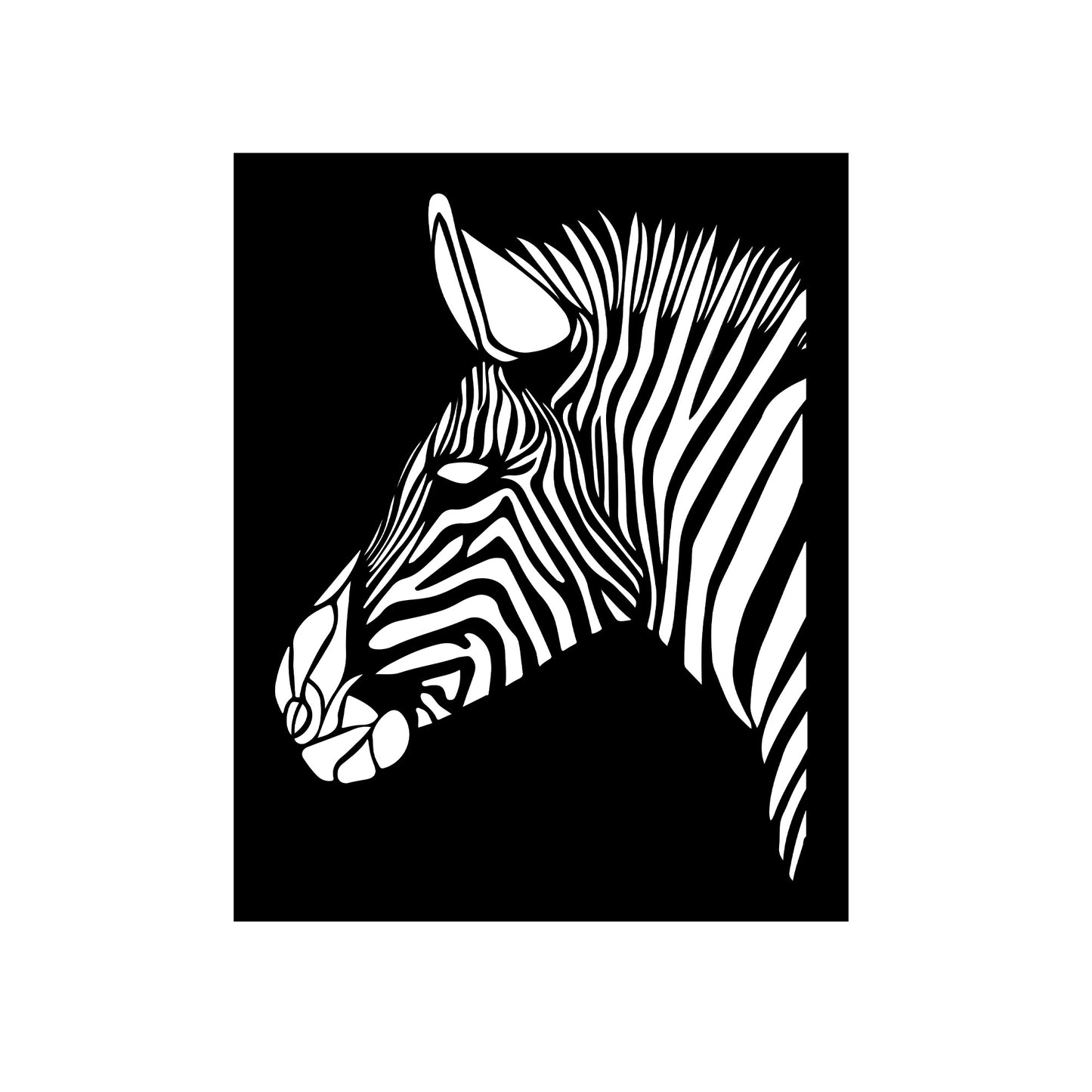 Stripes of the Savanna | Majestic Zebra Wooden Wall Art | Wildlife-Inspired Home Décor | African Safari Animal Wall Hanging for Living Room, Office & Bedroom
