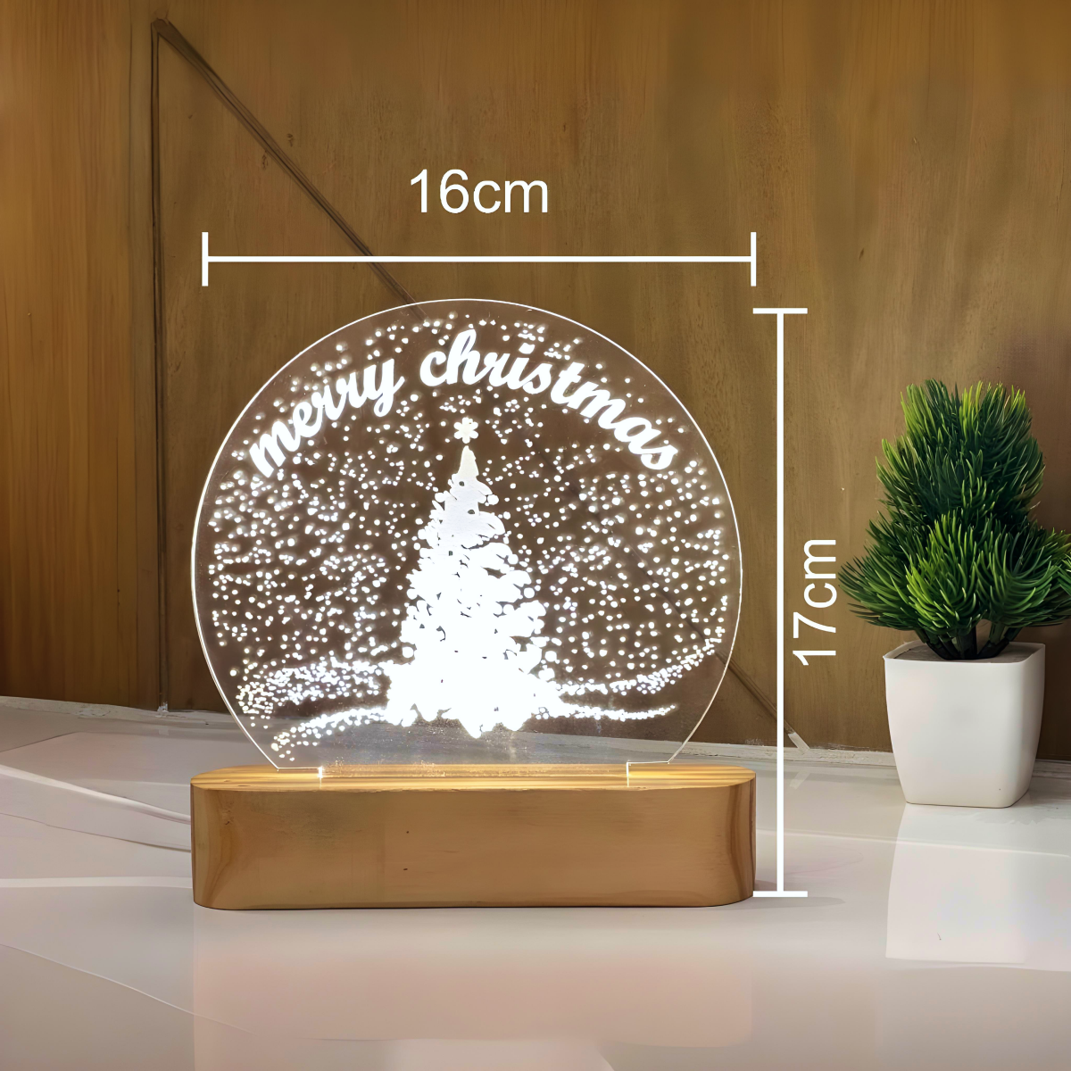 Christmas Spark Acrylic LED Lamp