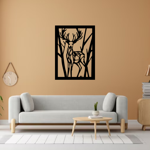 Majestic Deer Carving 