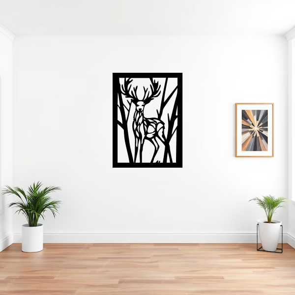 Majestic Deer Carving 