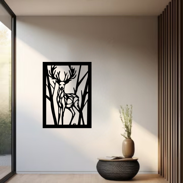 Majestic Deer Carving 