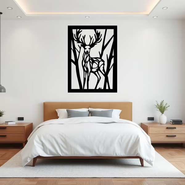 Majestic Deer Carving 