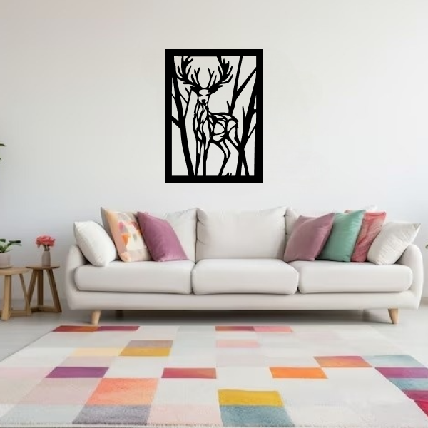 Majestic Deer Carving 