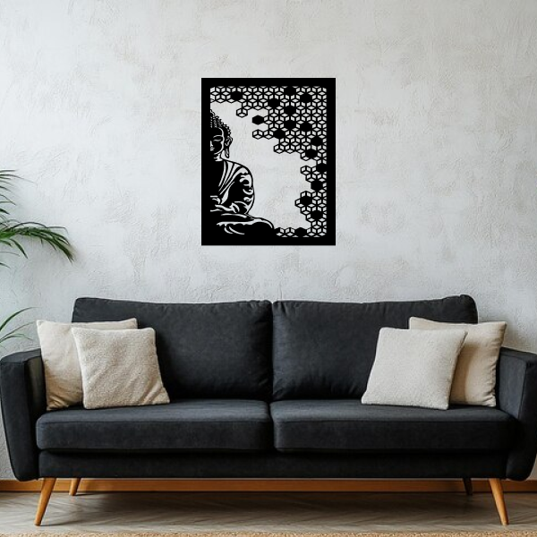 Buddha of Compassion | Spiritual Wooden Wall Art |  Wall Hanging | Meditation & Mindfulness Décor for Home, Office & Yoga Room