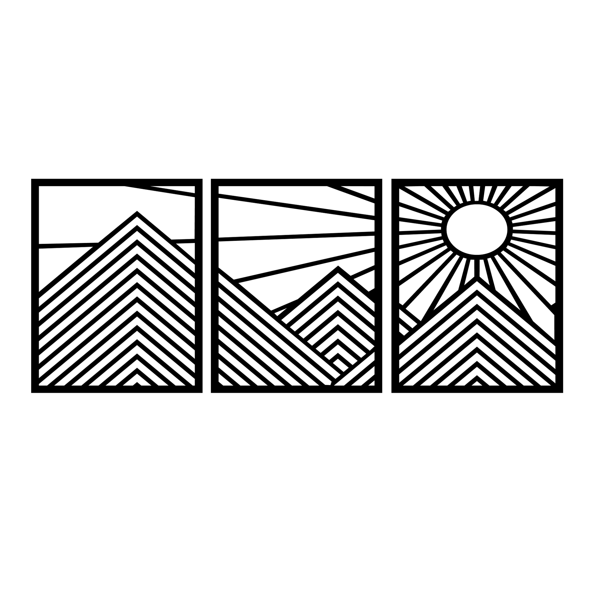 Sunrise Over Peaks