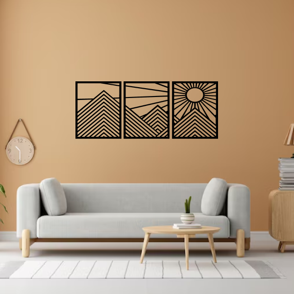 Sunrise Over Peaks 