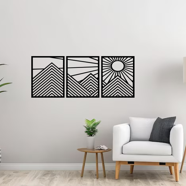 Sunrise Over Peaks 