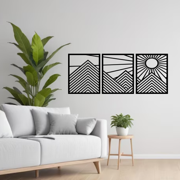 Sunrise Over Peaks 